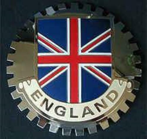 ENGLAND BRITISH FLAG CAR GRILLE BADGE EMBLEM -  BRITISH UNION JACK