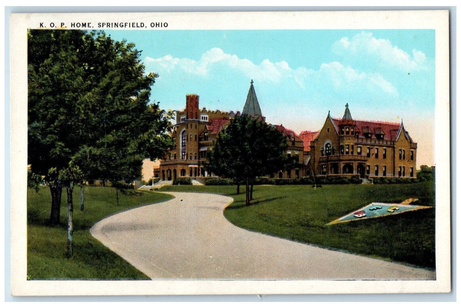 c1930\'s View Of K. O. P. Home Buildings Springfield Ohio OH Vintage Postcard