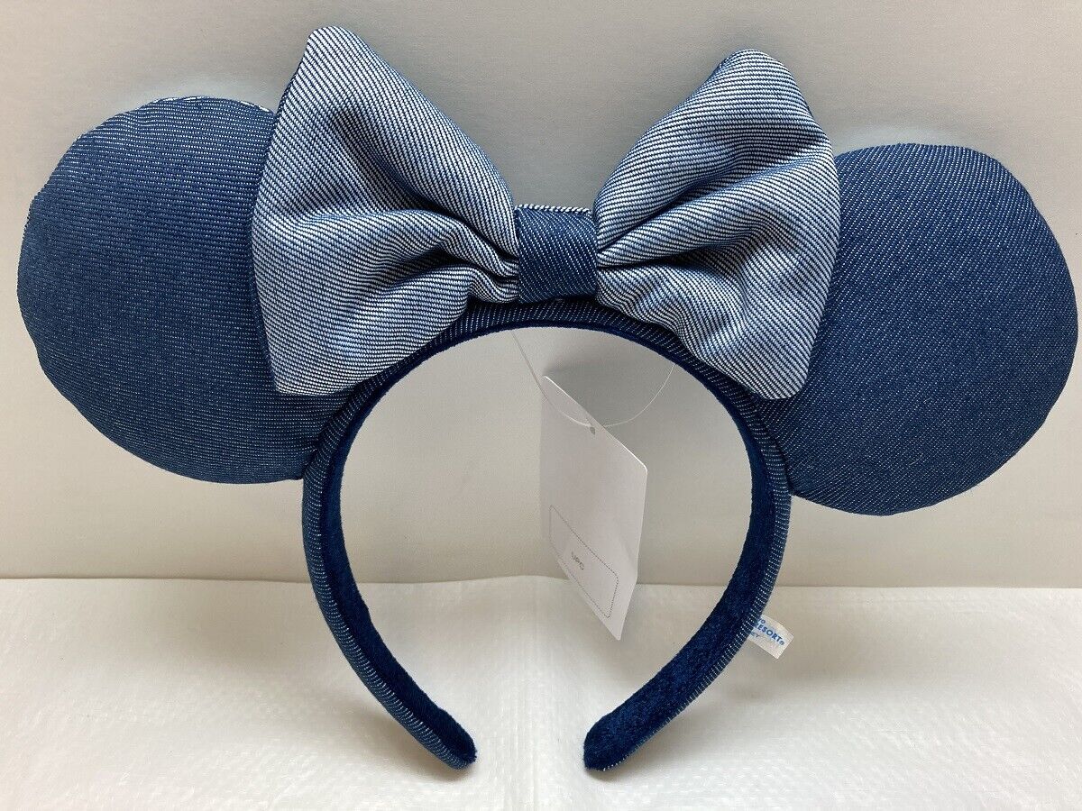 US Disney Parks Mickey Headband Minnie Ears Denim-Like 2022