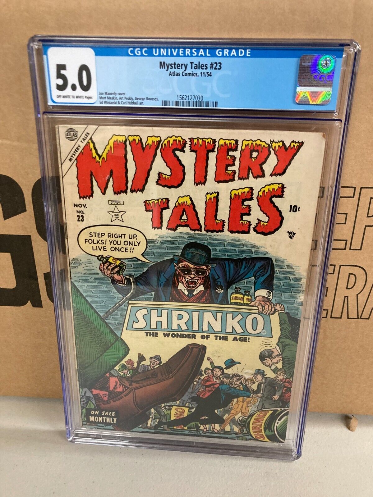 Mystery Tales #23 Atlas Comics 1954 Pre-code Horror CGC 5.0 SHRINKO