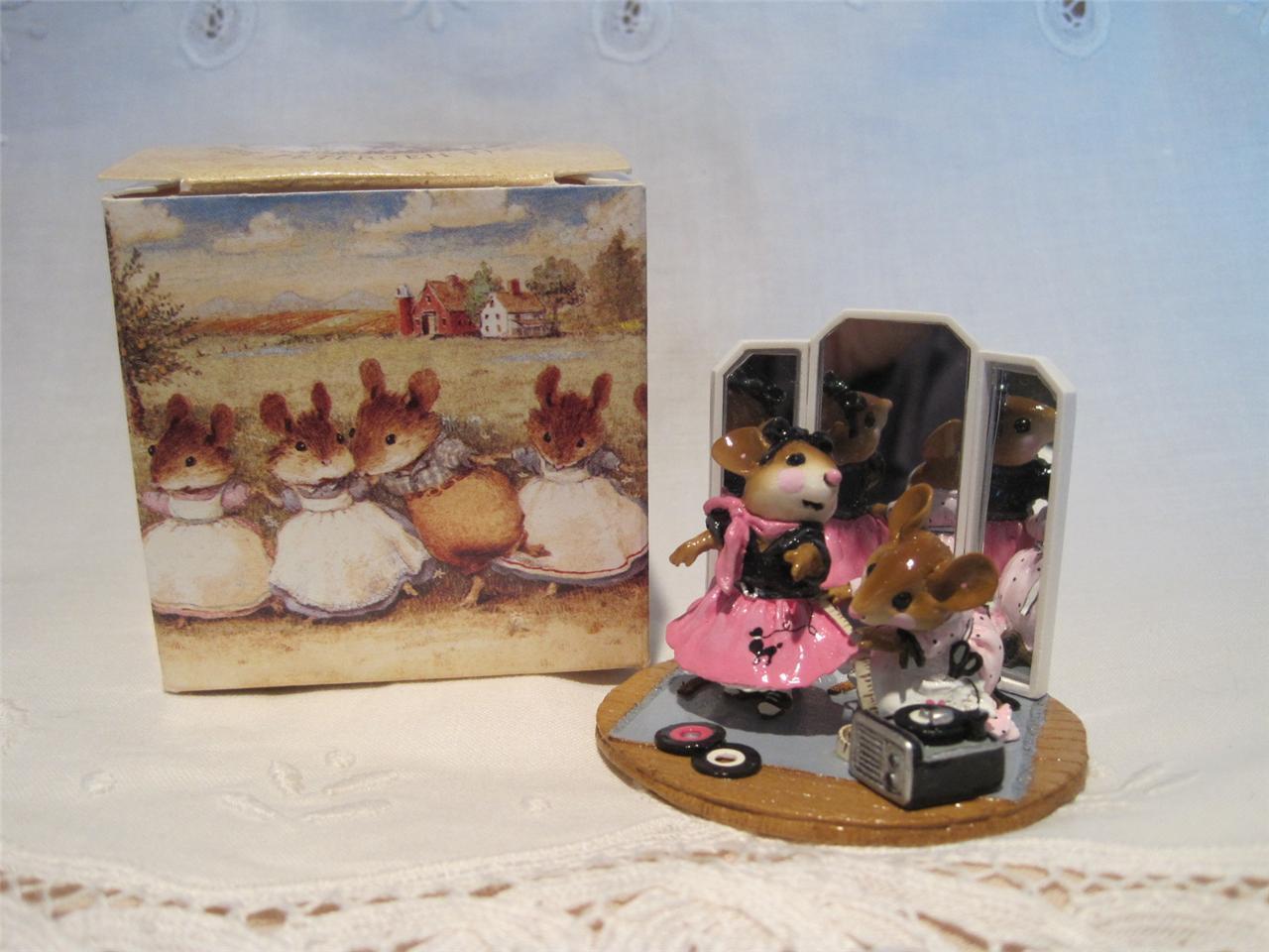 Wee Forest Folk A Stitch in Time Poodle Skirt - Ltd Edition 2006 -  In WFF Box