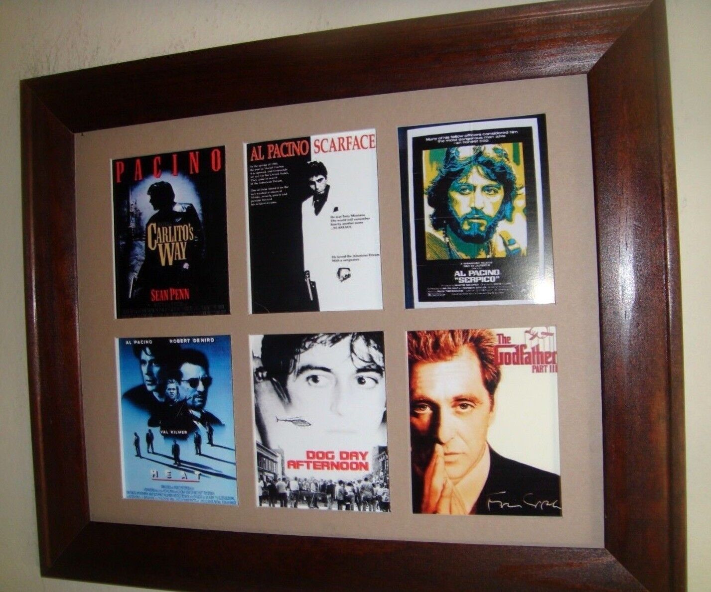 AL PACINO  -  MINIATURE PICTURES + (Buy Framed $50 or unframed $27)