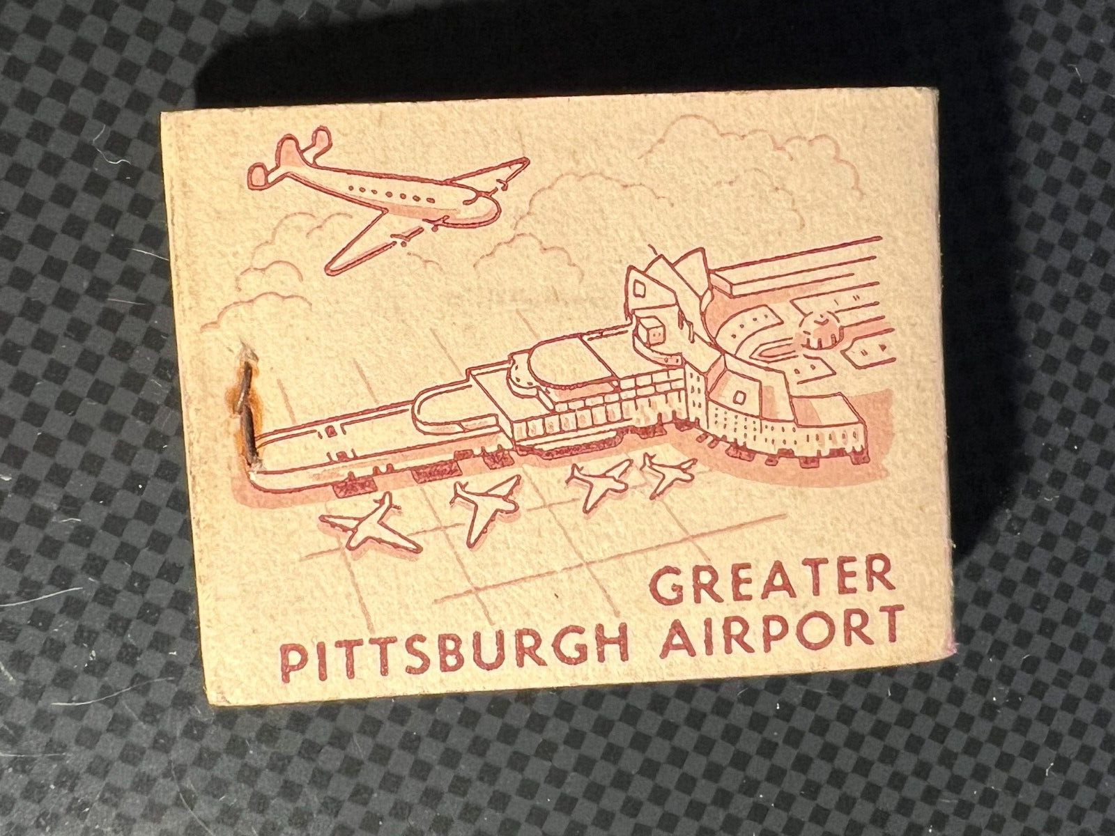 VINTAGE MATCHBOOK - A. C. CO. - GREATER PITTSBURGH AIRPORT  - UNSTRUCK
