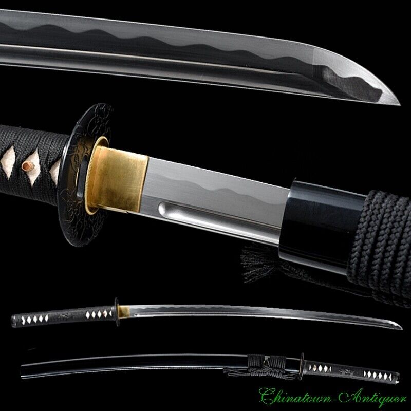 Unsharpened Japanese Iaito Sword Iaido Practice Samurai Katana Steel Blade #1247