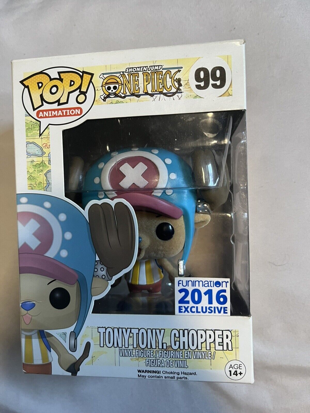 Funko Pop One Piece Tony Tony Chopper #99 2016 Funimation Exclusive Flocked