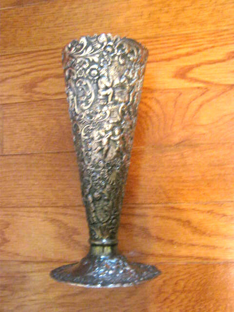 Collectible Silverplate Vase - Barbour Silver Co. - Trumpet - Marked