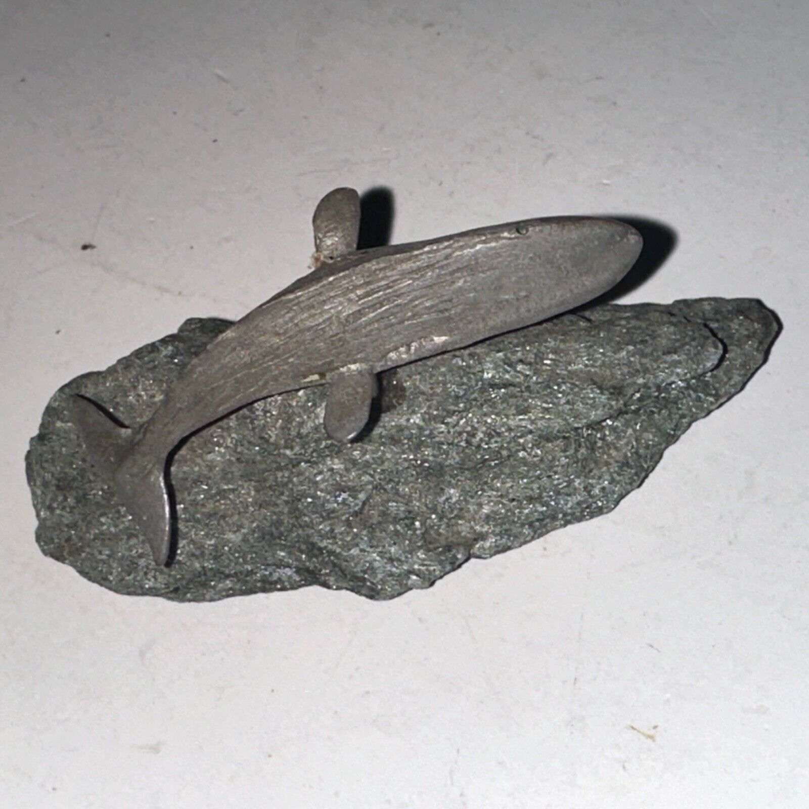 Vintage General Whale On Rock Signed  Small