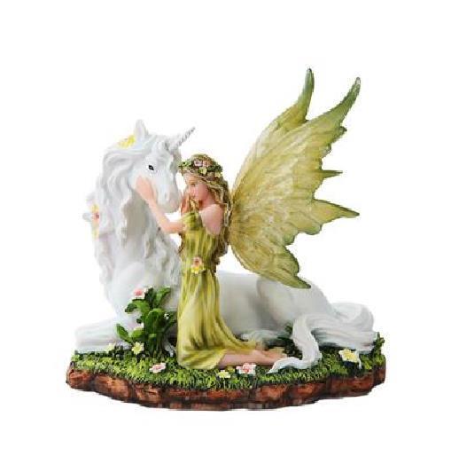 PT Pacific Giftware Green Winged Fairy with Magical Unicorn