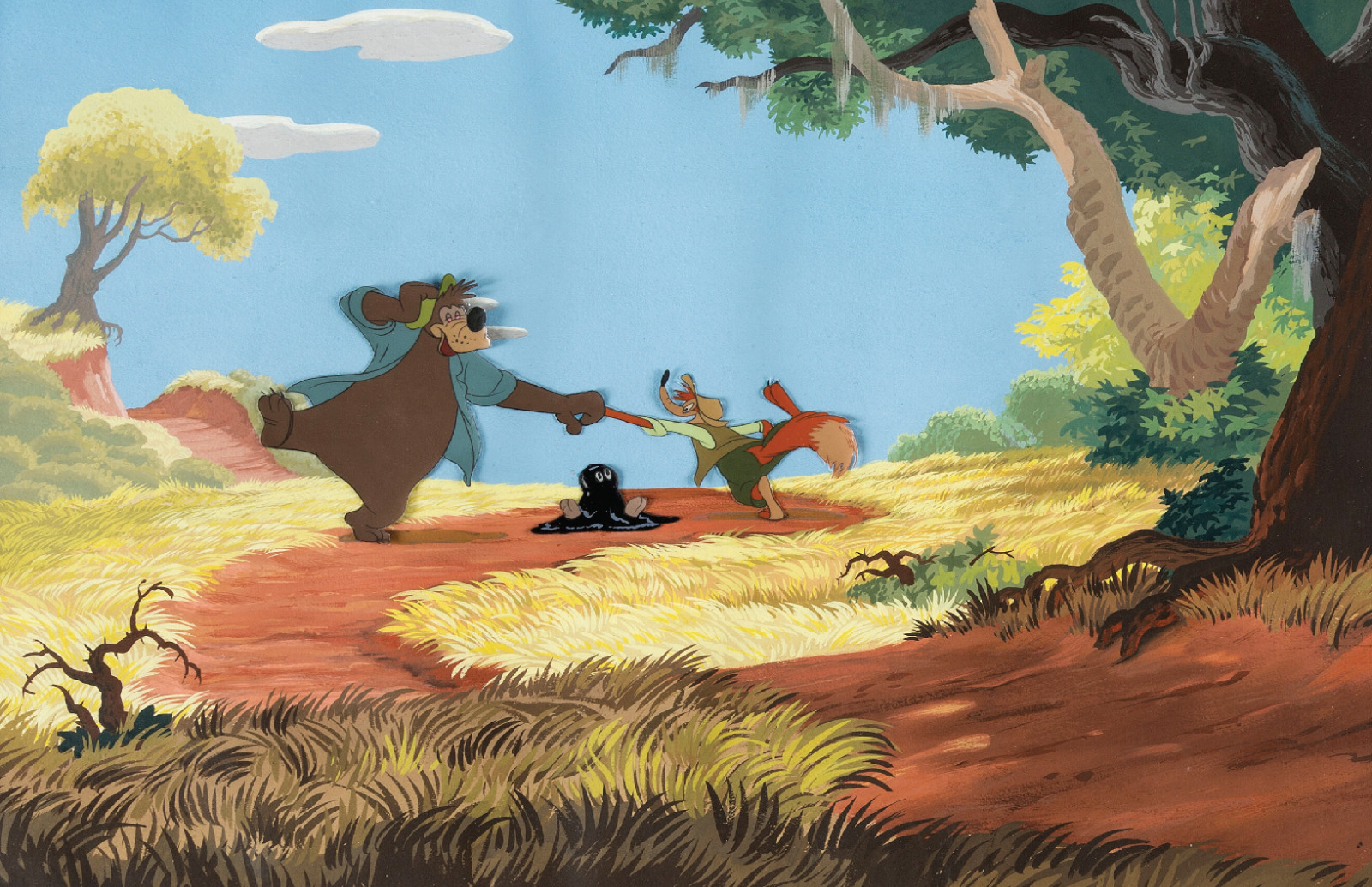Song of the South Brer Fox & Bear Tar Brer Rabbit Movie Disney Cel Poster Print