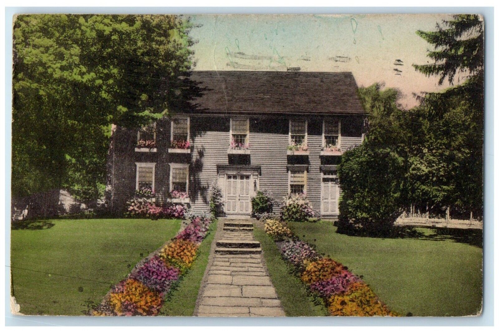 1948 William Cullen Bryant House Great Barrington Massachusetts Antique Postcard