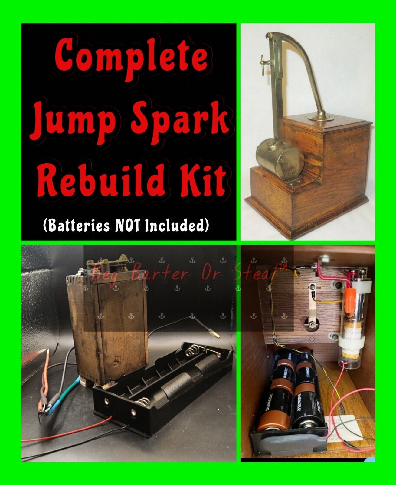 Rebuild Kit Eldred Jump Spark Cigar Table Lighter - READ DESCRIPTION 