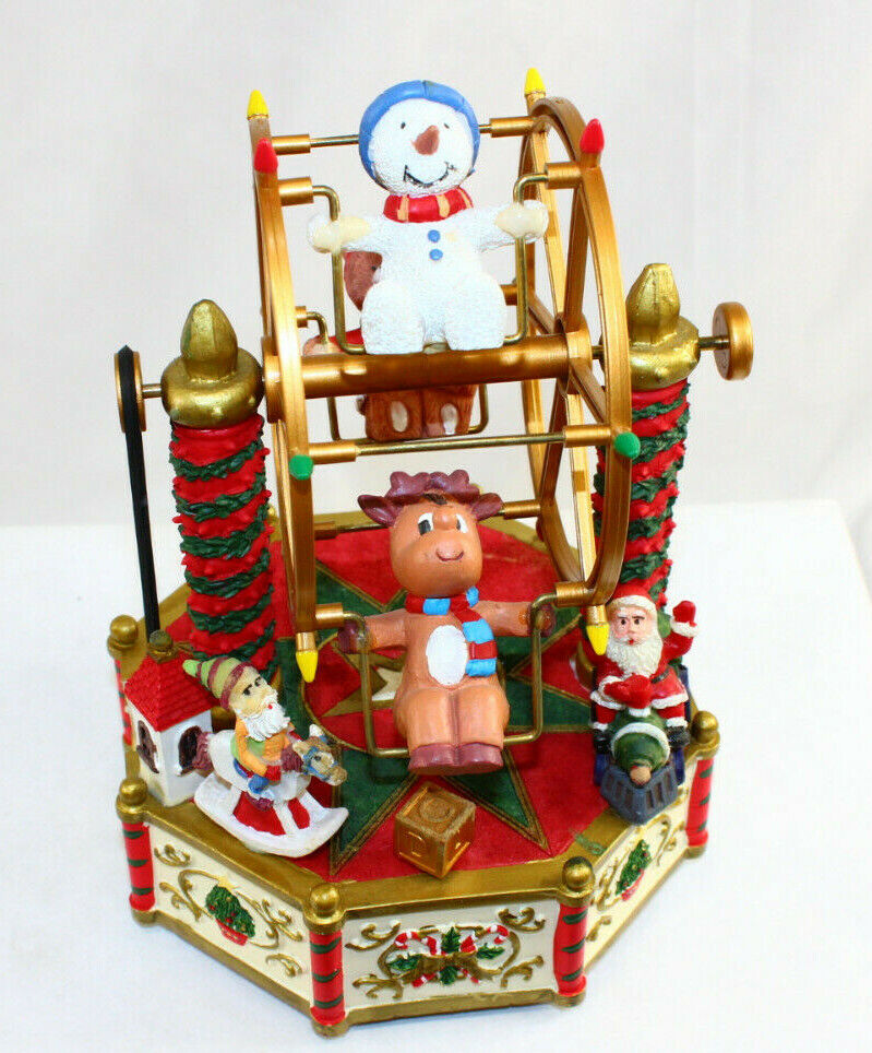 Holiday Ferris Wheel Musical  Christmas Decoration 12 Songs Battery Operated 