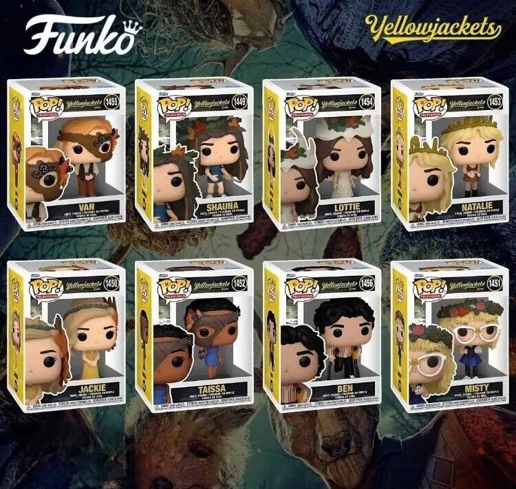 Funko Pop Television Showtime Yellowjackets - COMPLETE SET OF 8 FUNKO POPS Mint