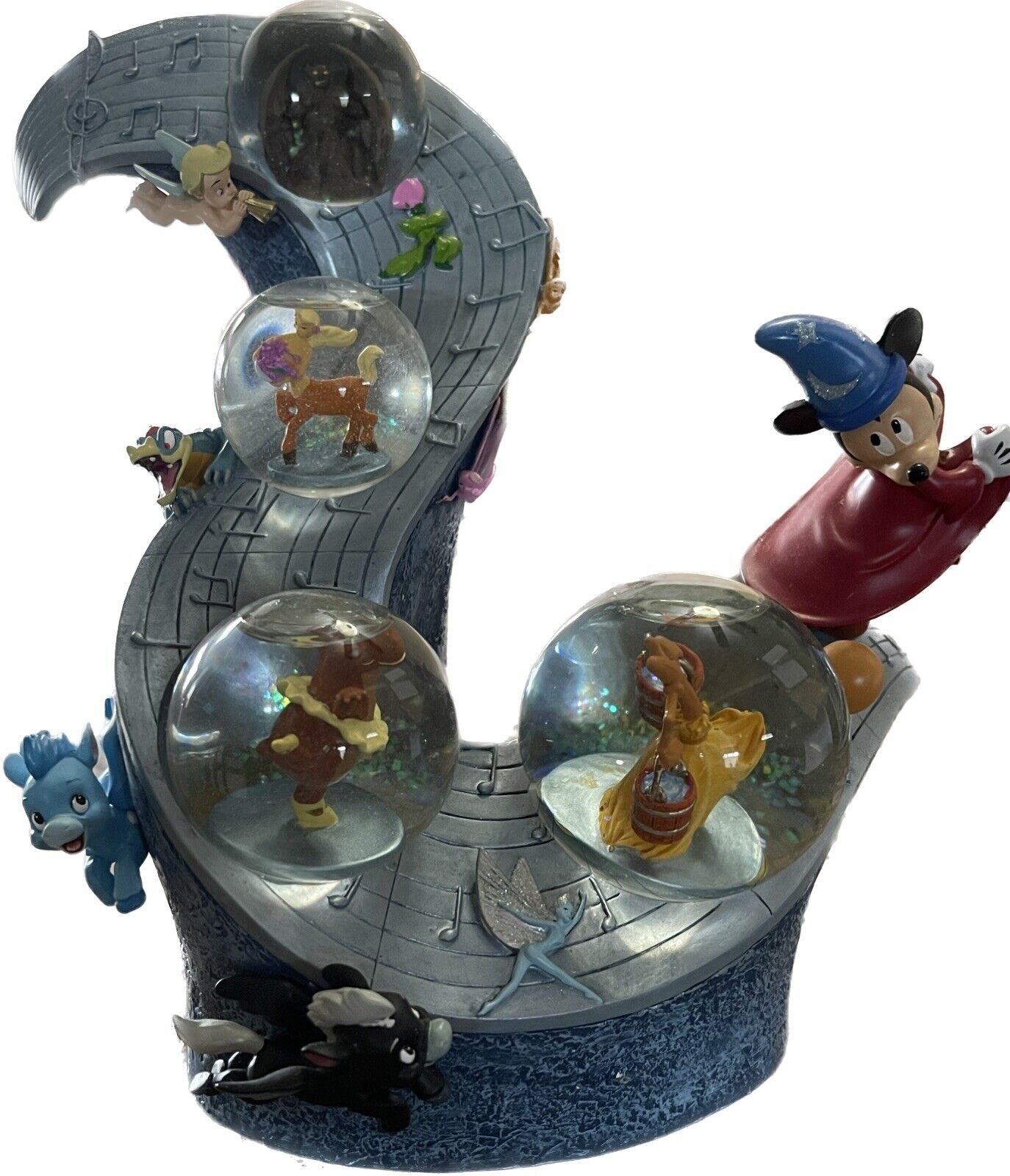 **Extremely RARE** DISNEY AUCTIONS LE350 Fantasia-Sorcerer Mickey snowglobe