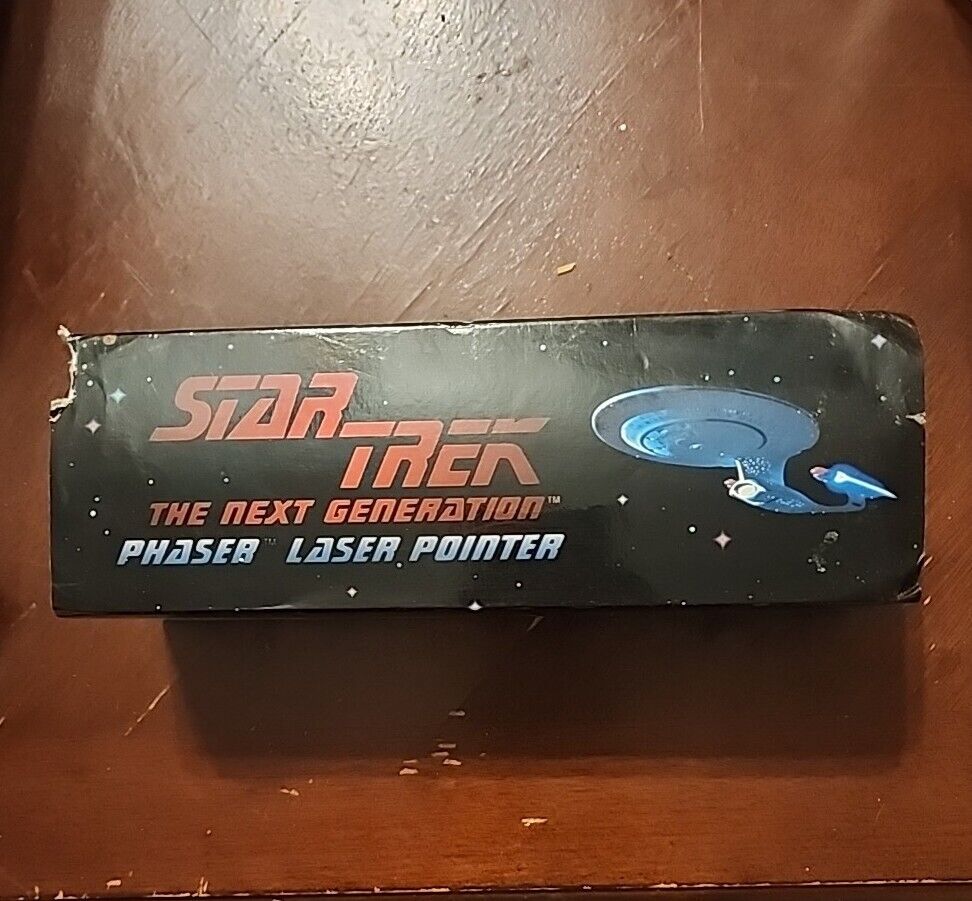 RARE Working Star Trek TNG Phaser Laser Pointer Limited Edition Complete Box