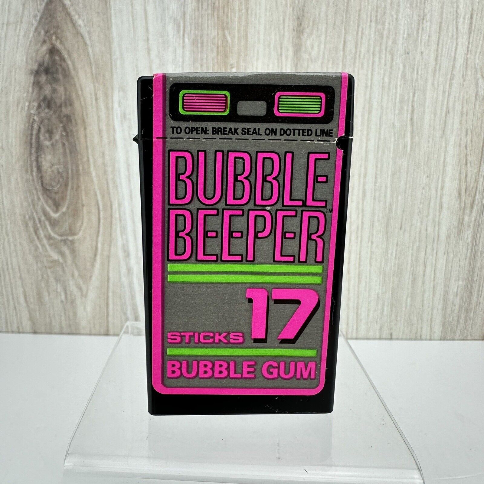 **NEW SEALED** Vintage Bubble Beeper Container Bubble Gum Amurol Confections