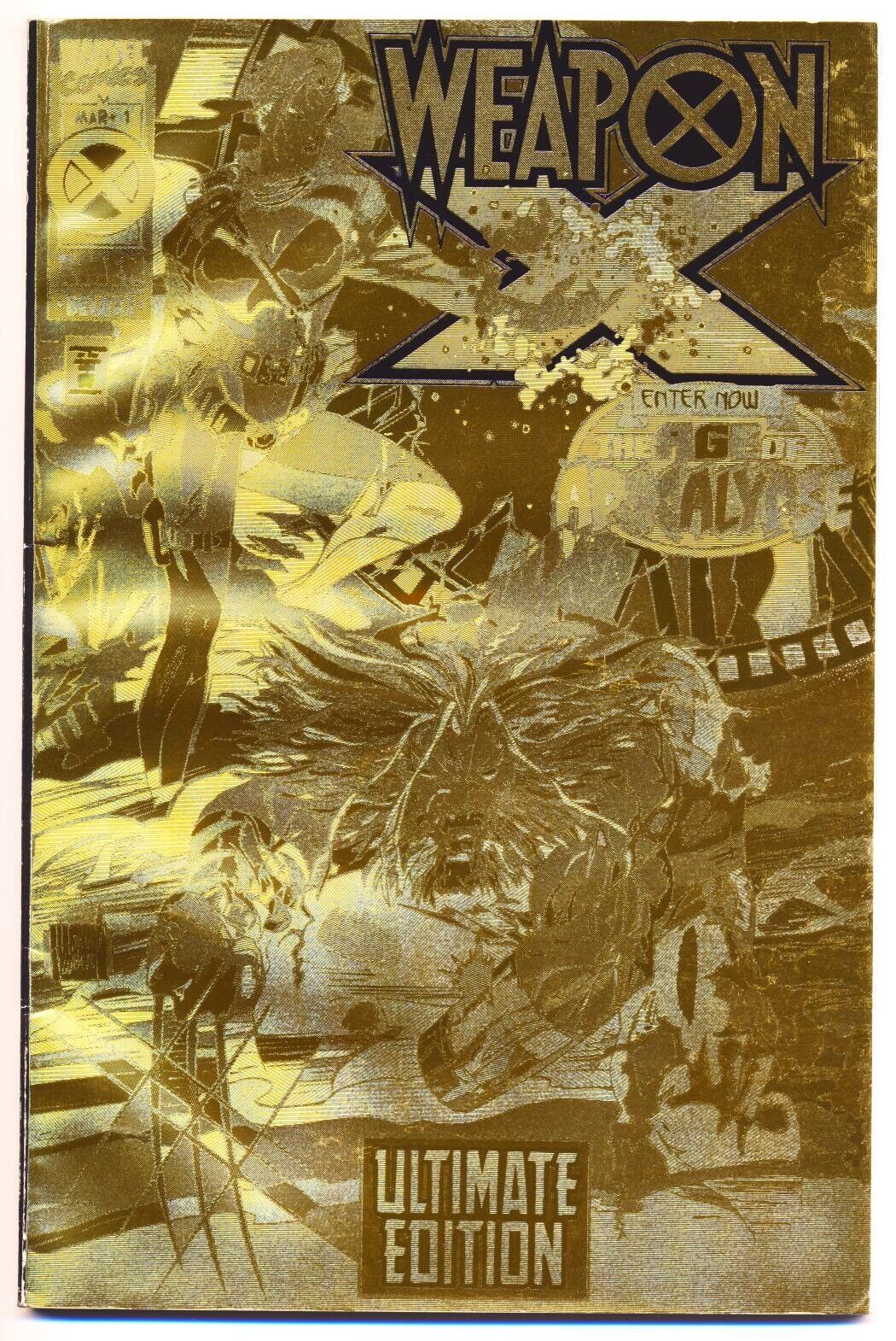 ULTIMATE WEAPON X TPB VG, Gold Foil, Marvel Comics 1995 Stock Image