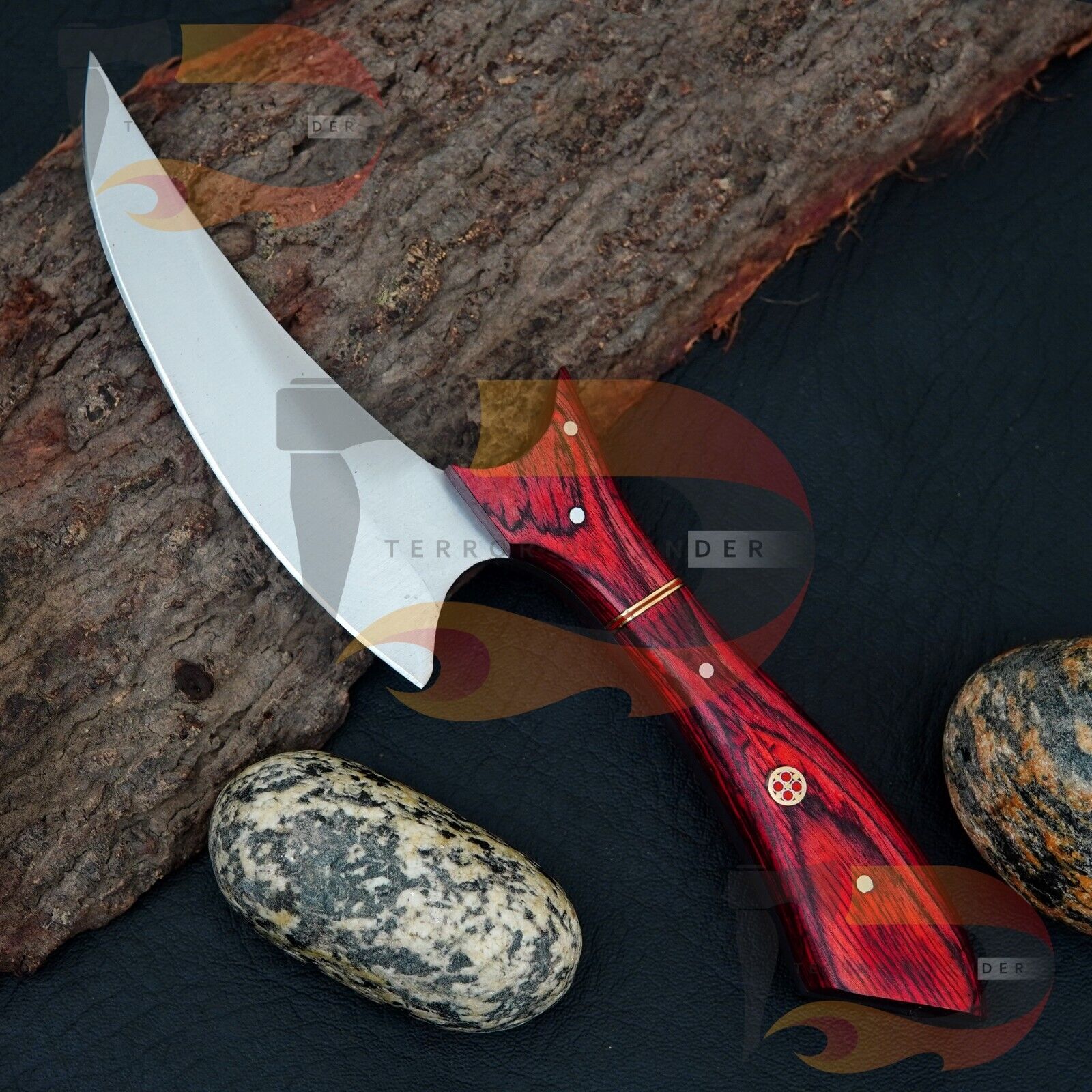Unique Handmade High-Quality Stainless steel Collectible Alloy Rosewood knife