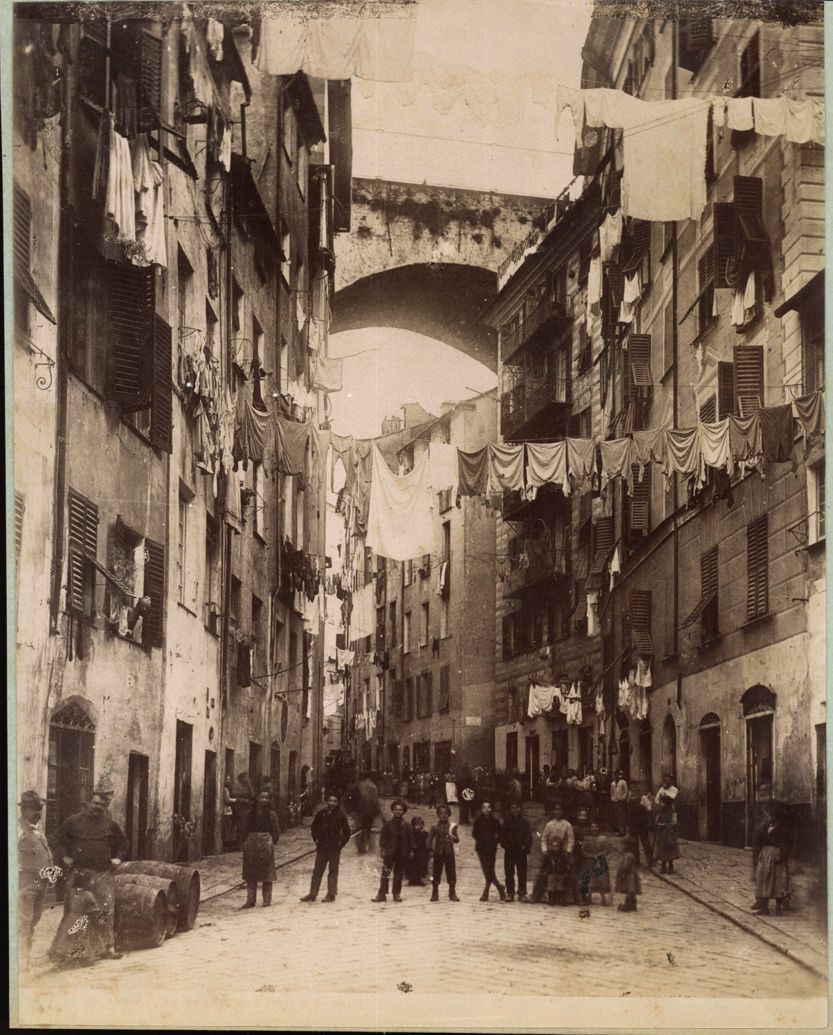 Noack, Italy, Genoa, Ponte di Carignano Vintage Print, Legendary D&# Print