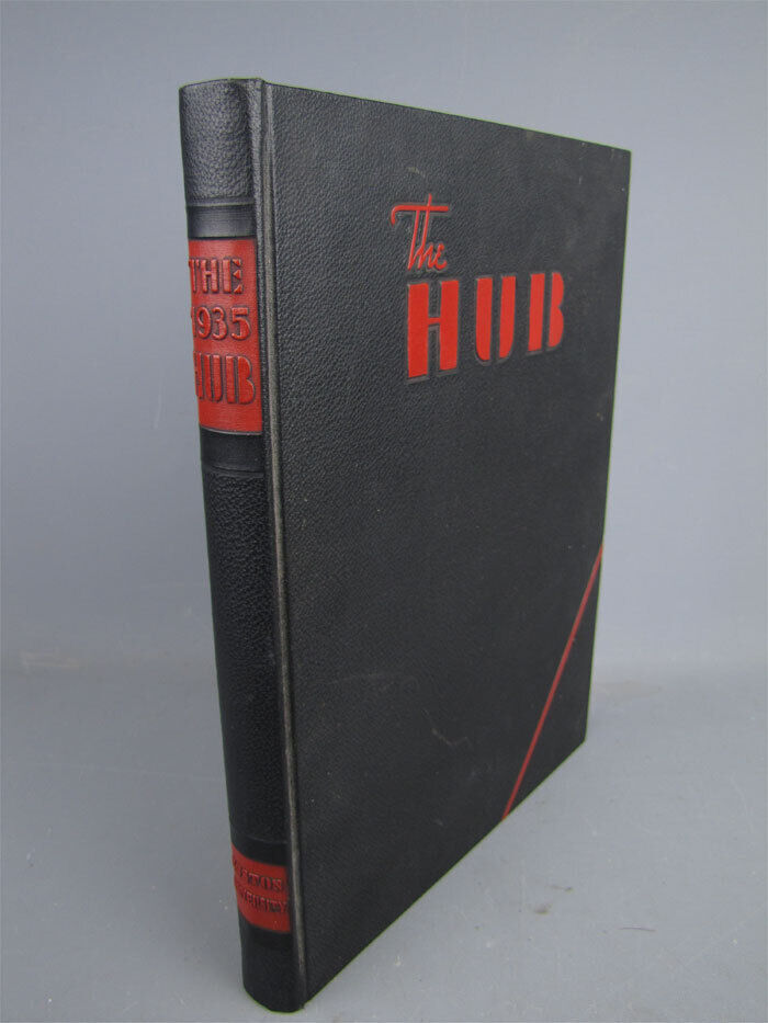 Vintage 1935 The Hub Boston University Yearbook Limited Edition VG
