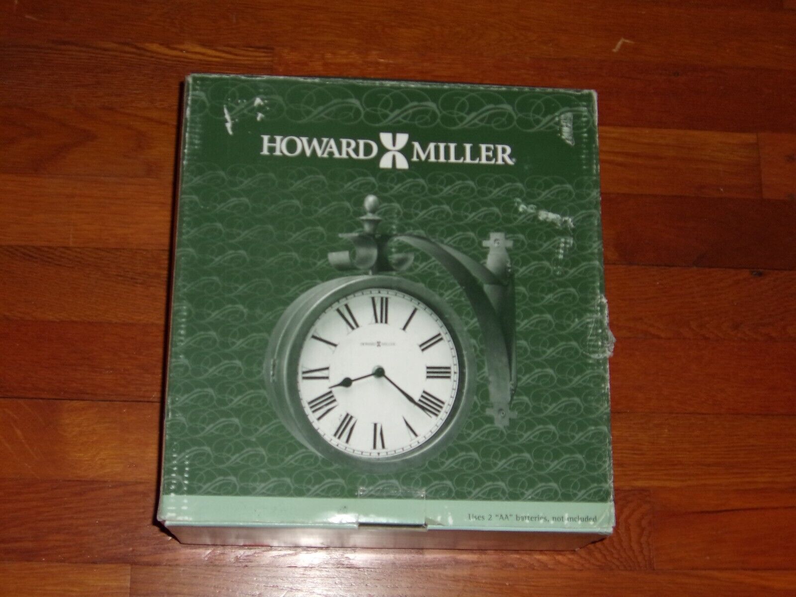 New Howard Miller 625-317 O\'Brien Double Sided Swivel Wall Clock Antique Brass