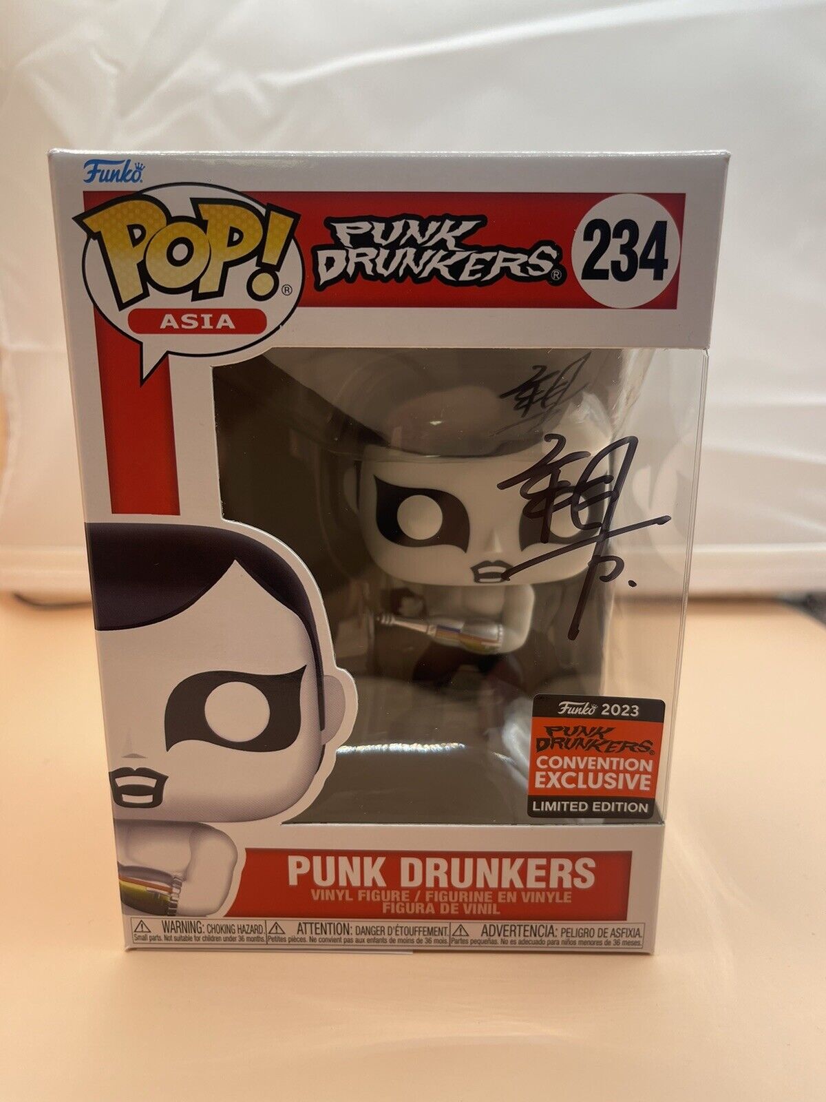 FUNKO POP PUNK DRUNKERS  SIGNED BY DESIGNER 2023 CONVENTION EXCLUSIVE