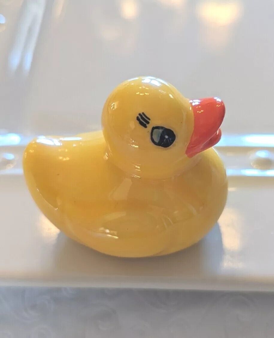 Nora Fleming Mini RETIRED Yellow Rubber Duck Ducky MINT Used Condition 