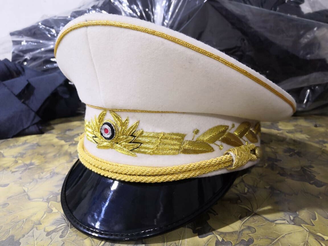 WW2 German Military Air force Hat Cap Embroidery  Reproduction High Quality