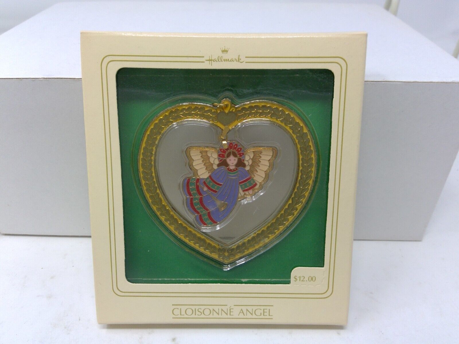 1982 Hallmark Ornament Cloisonne Angel - NIP