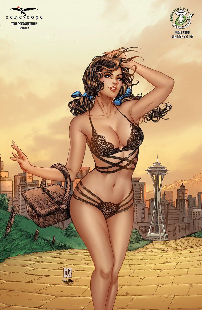 Zenescope The Musketeers #1 Cover H Mike Krome LTD 100 ECCC Grimm Fairy Tales