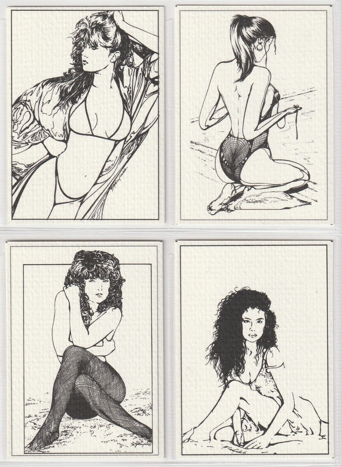 1994 Women of the World Rare Art Card Subset (4)
