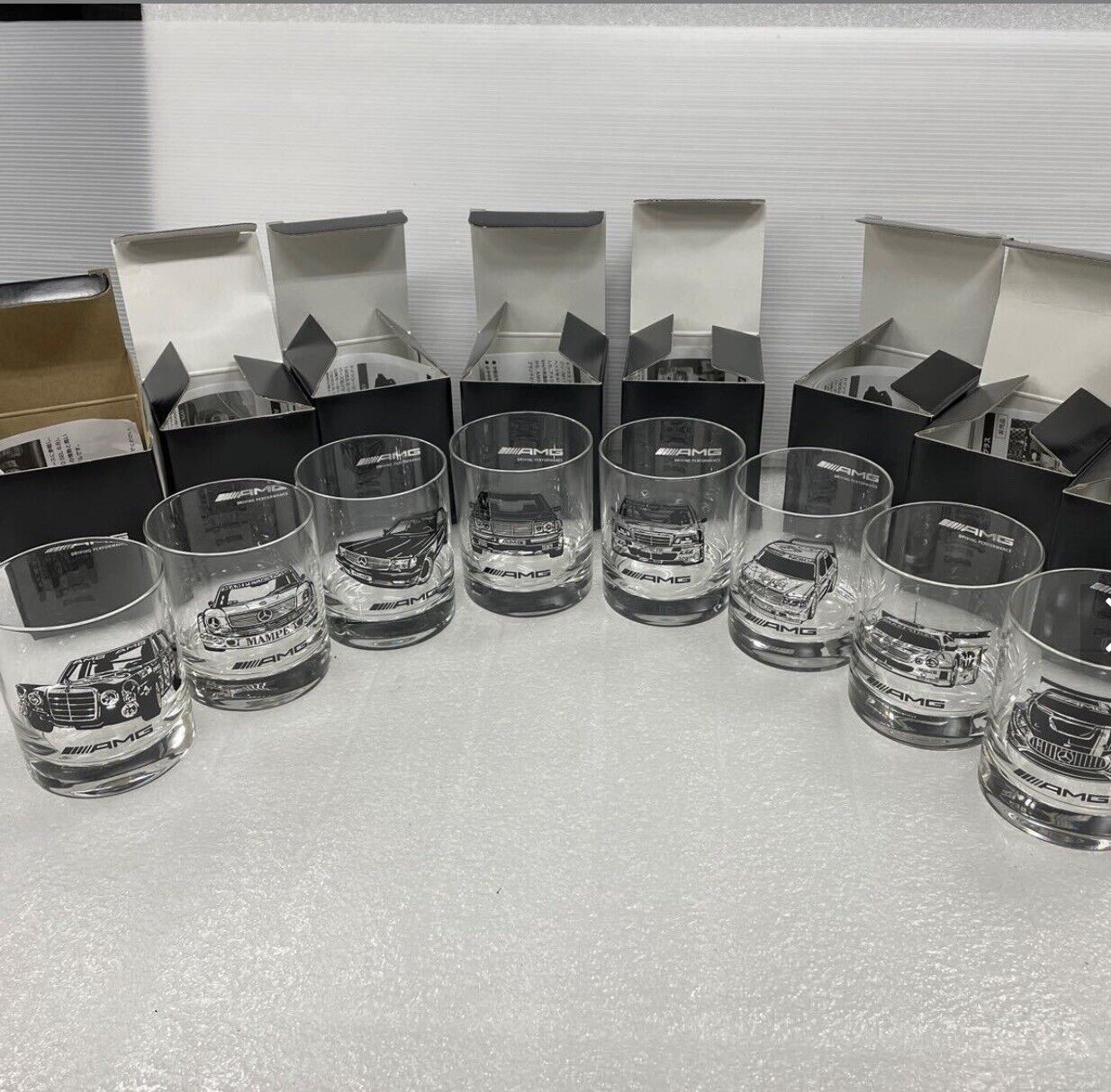 Amg Old Fashioned Glass Complete Collection Nos