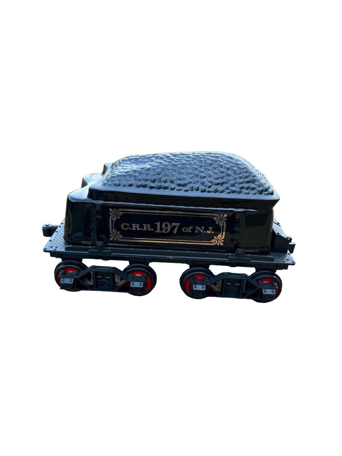 Vintage 1979 Jim Beam C.R.R. 197 of N. J. Coal Tender Car Train Railroad Black