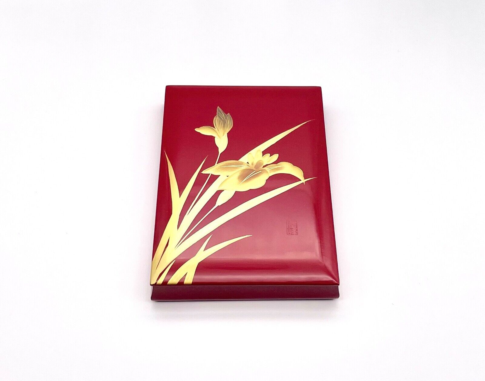 Wajima nuri Stationery Box Gold Lacquer (Japanese Traditional Crafts)