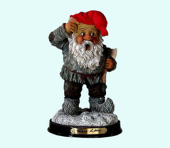 Limited and numbered  edition of Rolf Lidberg\'s Tomte with ax