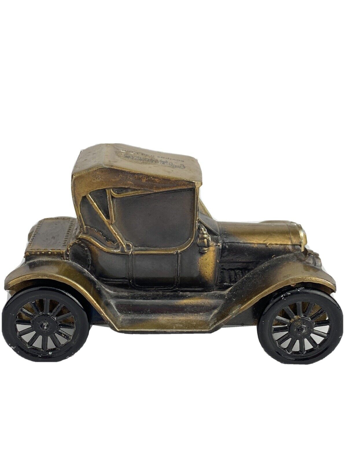 Die Cast Metal Vintage 1915 Chevy Car Bank Marked Banthrico Inc. Pioneer Savings