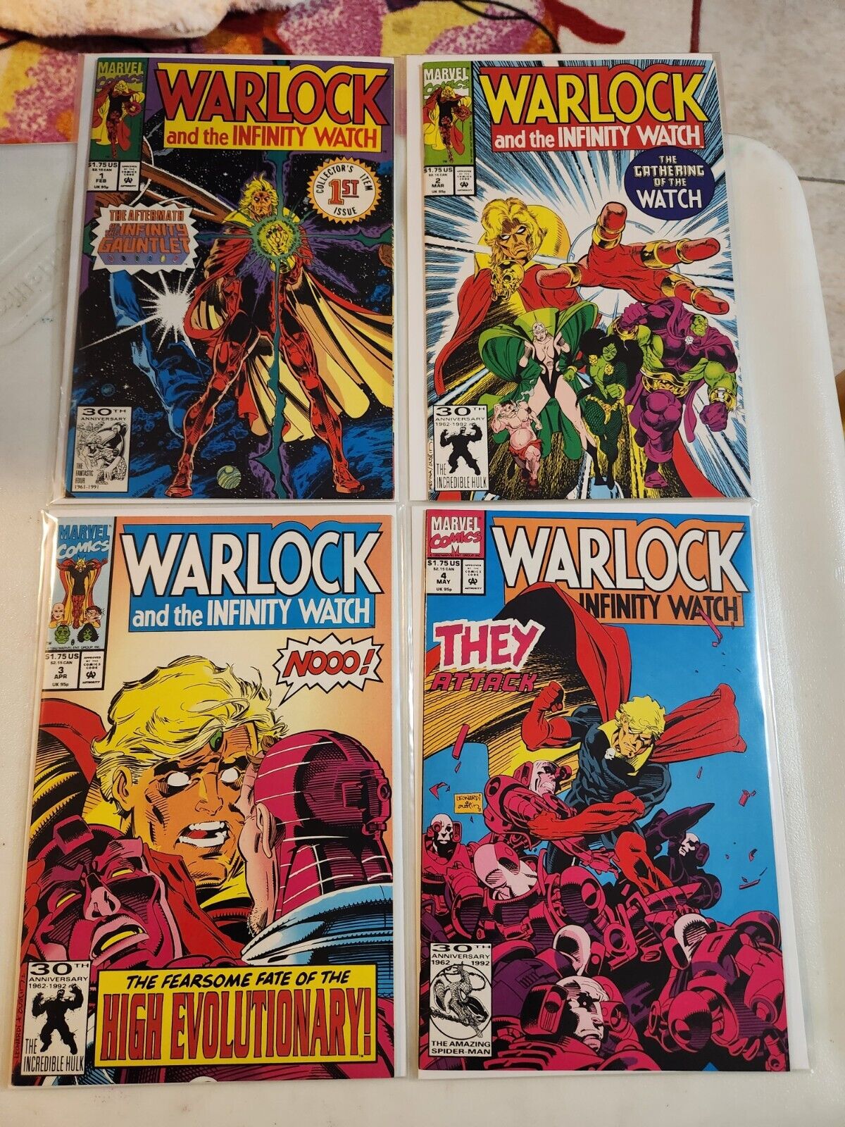 Warlock And The Infinity Watch #1-7 1992 MARVEL COMIC BOOK 9.2-9.4 AVG V30-49