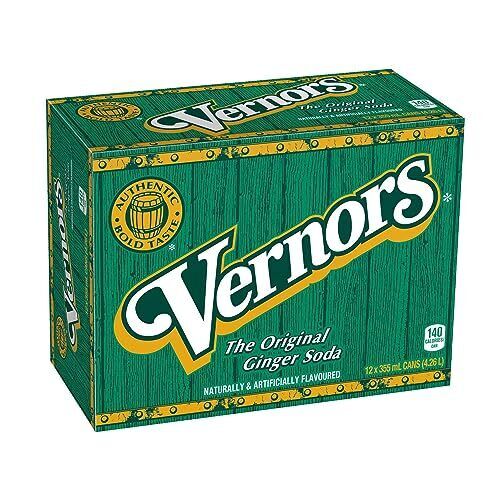 Ginger Ale Soda Vernors Formula Previously Described 12 Ounce Can 48 Cans