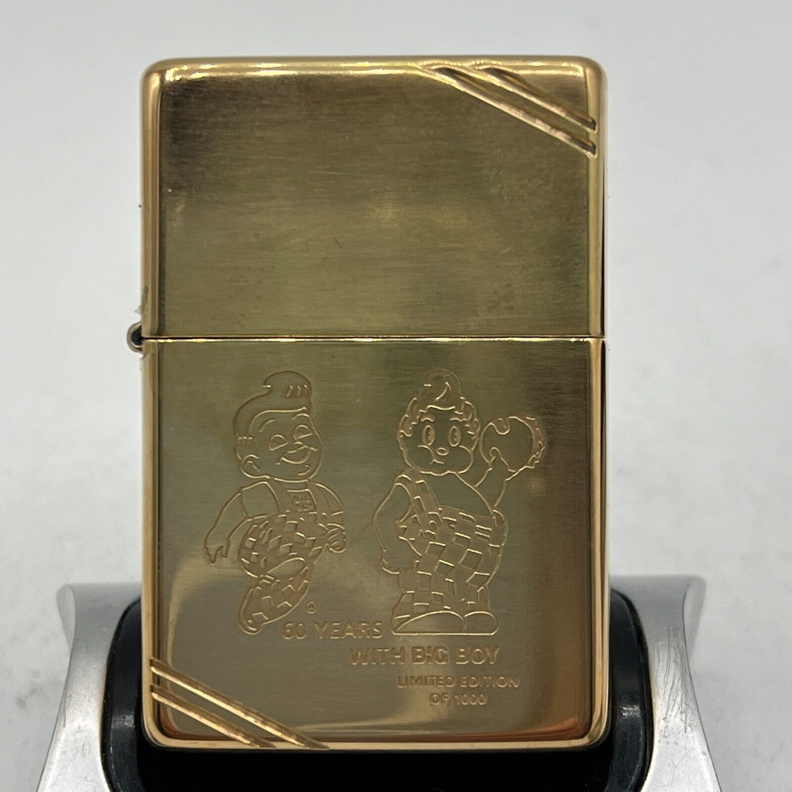 1995 ZIPPO BRASS BIG BOY 60 YEARS LIMITED EDITION OF 1000 RARE NOS