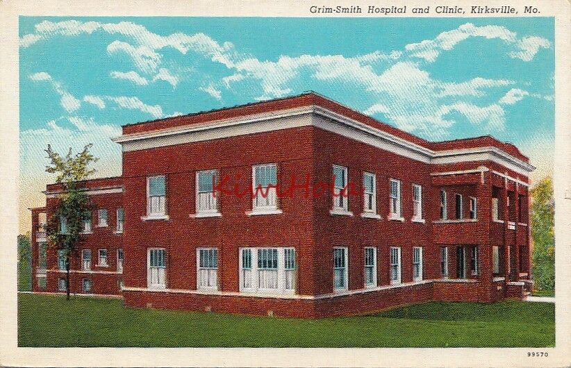 Postcard Grim Smith Hospital and Clinic Kirksville MO