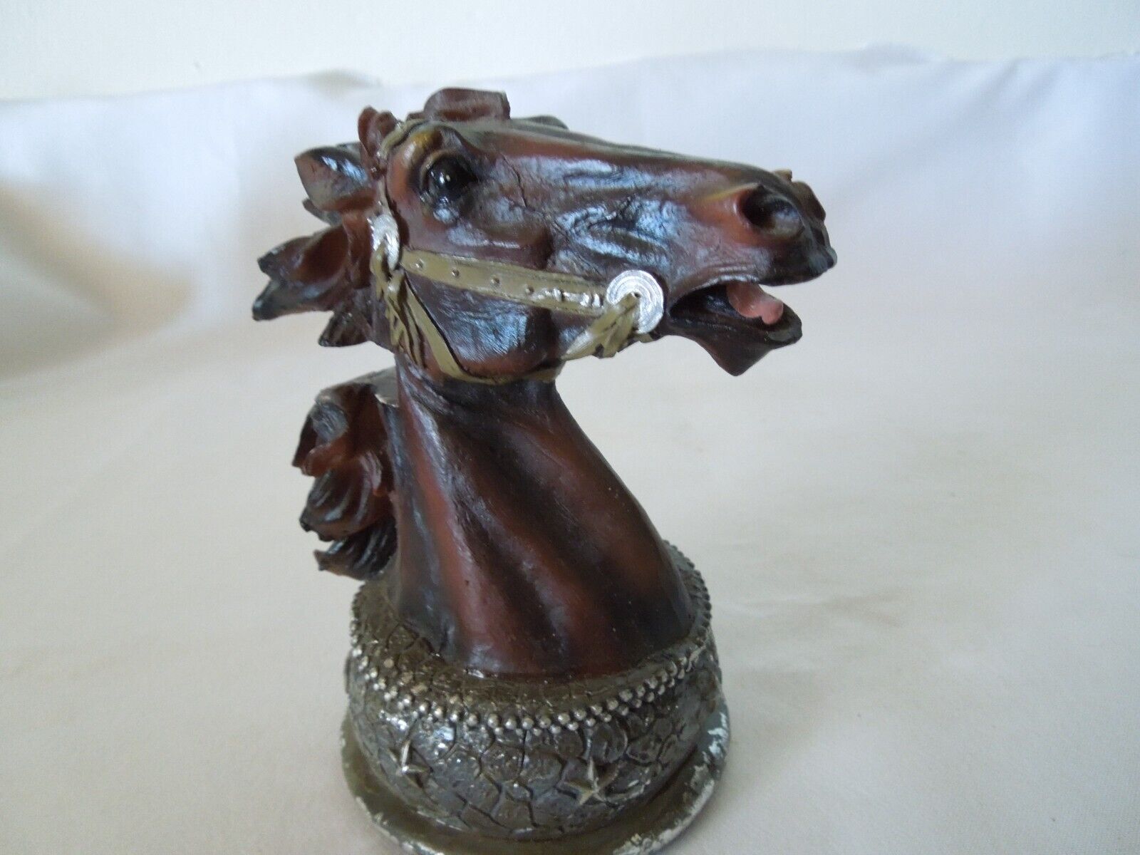 Horse Head Figurine Bust Resin Equestrian Statue 5\