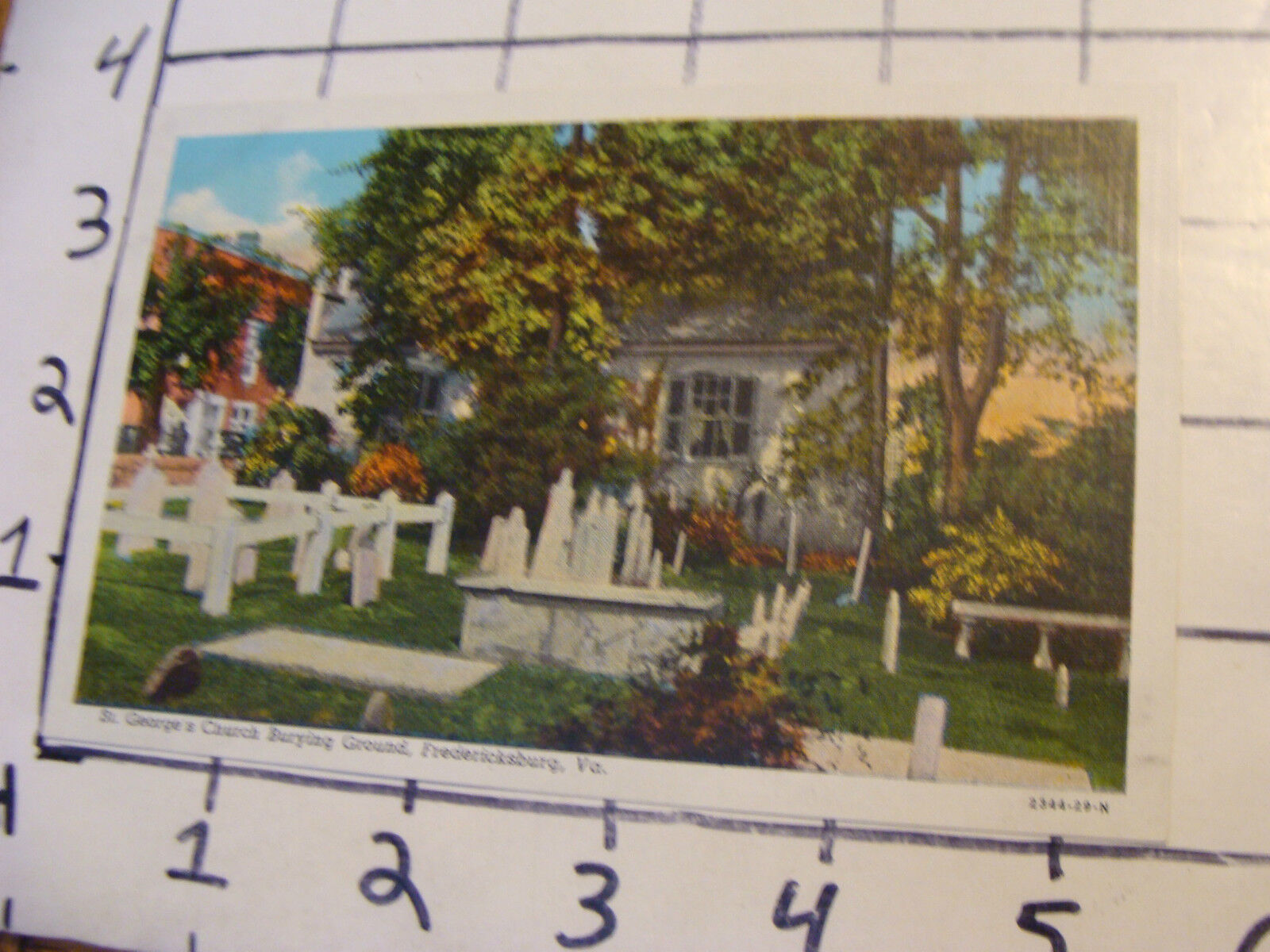  Unused Postcard: St. George\'s Church burying Ground, Fredericksburg