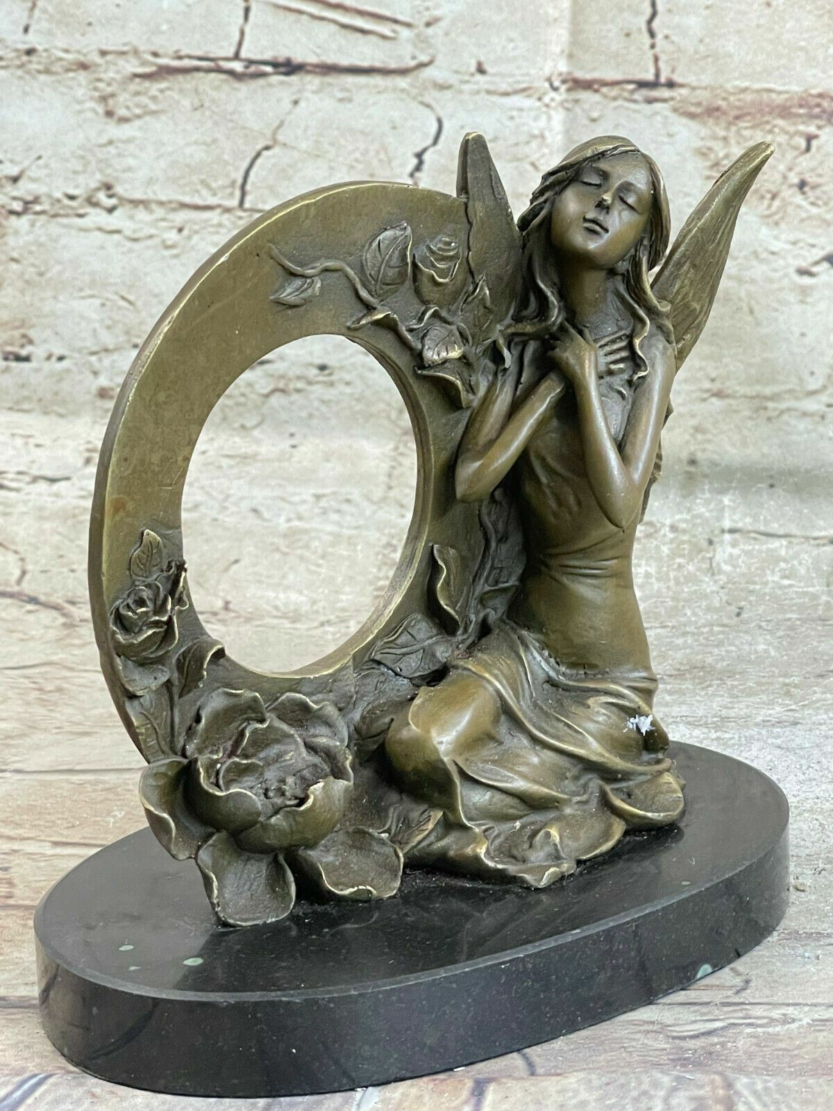 BEAUTIFUL FRENCH FIGURAL BRONZE OF FAIRY GIRL NYMPH SIGNED BY MOREAU SCULPTURE
