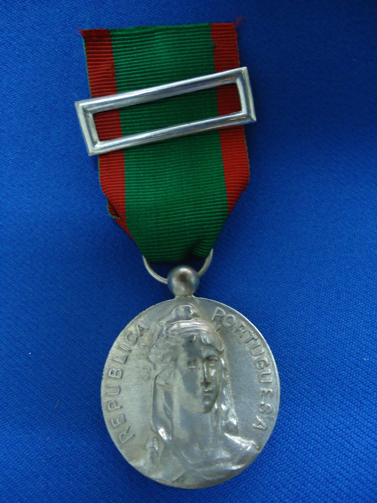 PORTUGAL PORTUGUESE MILITARY MEDAL 1910 WWI NEW RIBBON LOOK SCANS