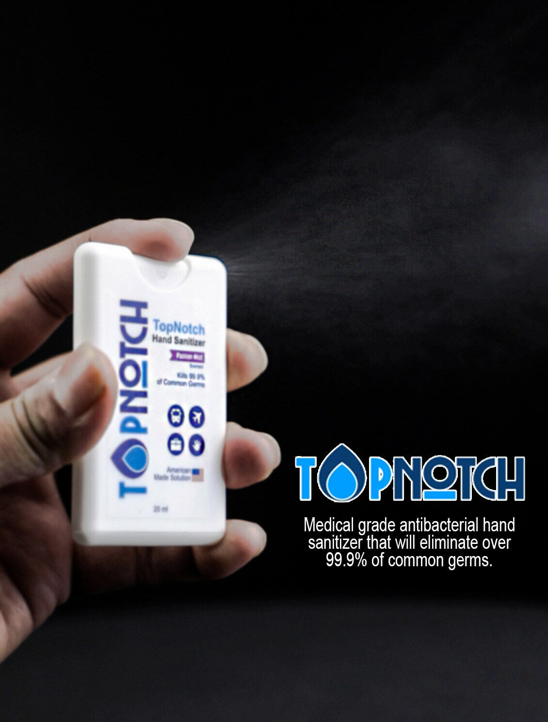 TopNotch Hand Solution (12 Pack) Variety Pack Pocket Spray 20ml