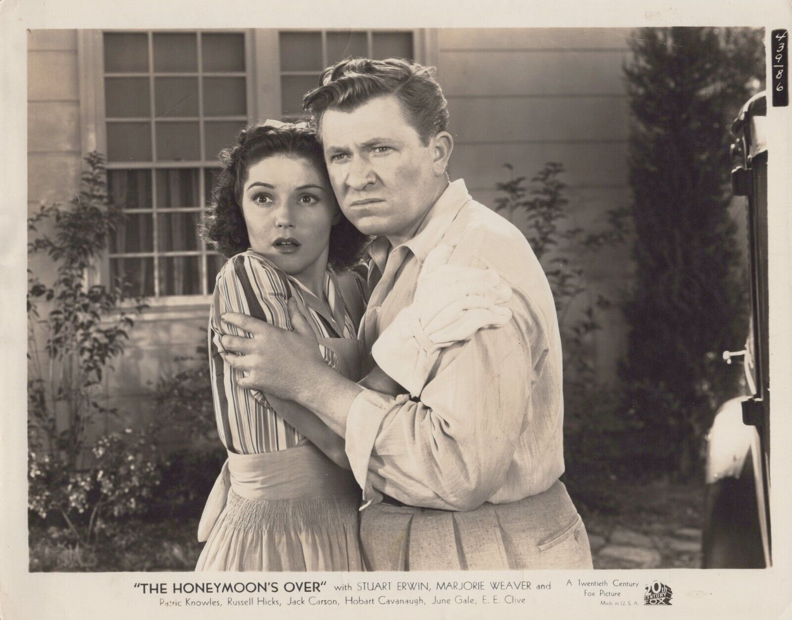 Stuart Erwin + Marjorie Weaver in The Honeymoon\'s Over (1939) ❤ Photo K 485