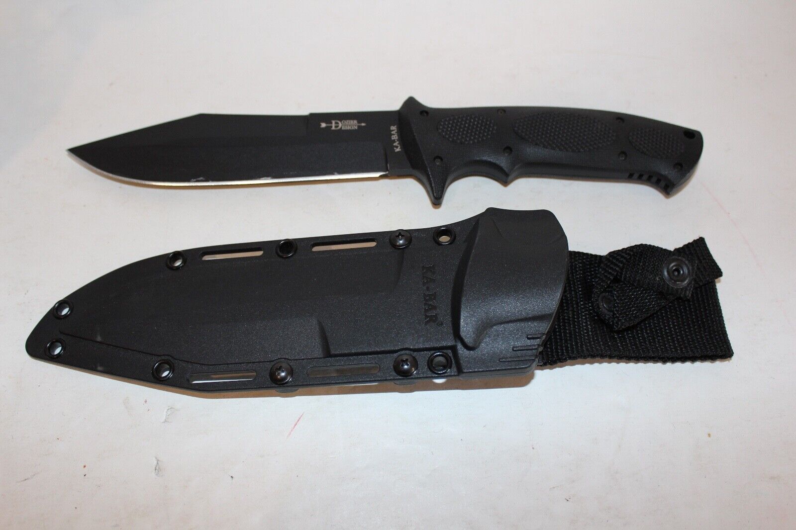 Ka-Bar Bob Dozier Knife Model 1275 Kydex Sheath TekLok 6-1/2