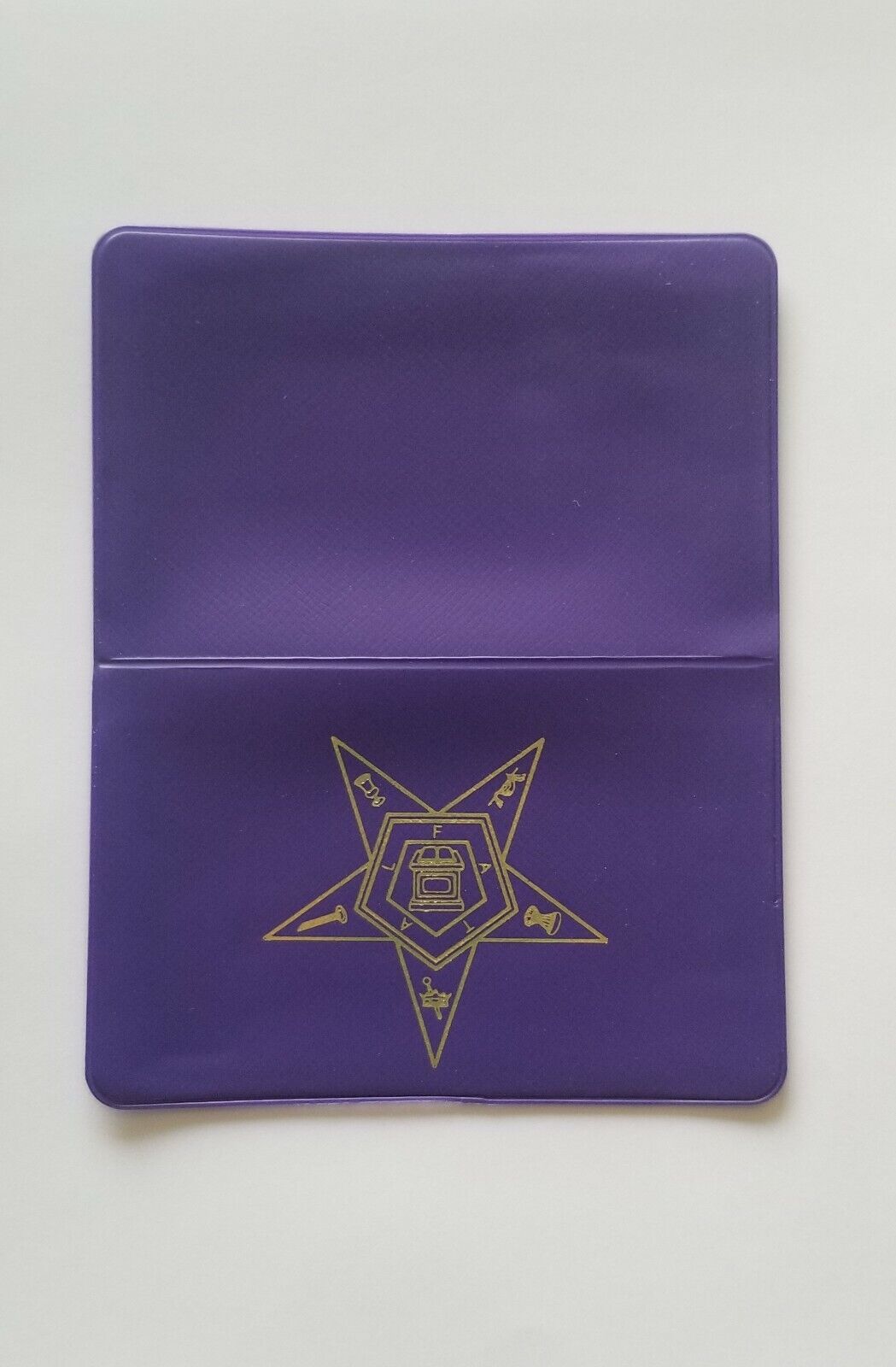 Dues Card holder Purple Order of Eastern Star 