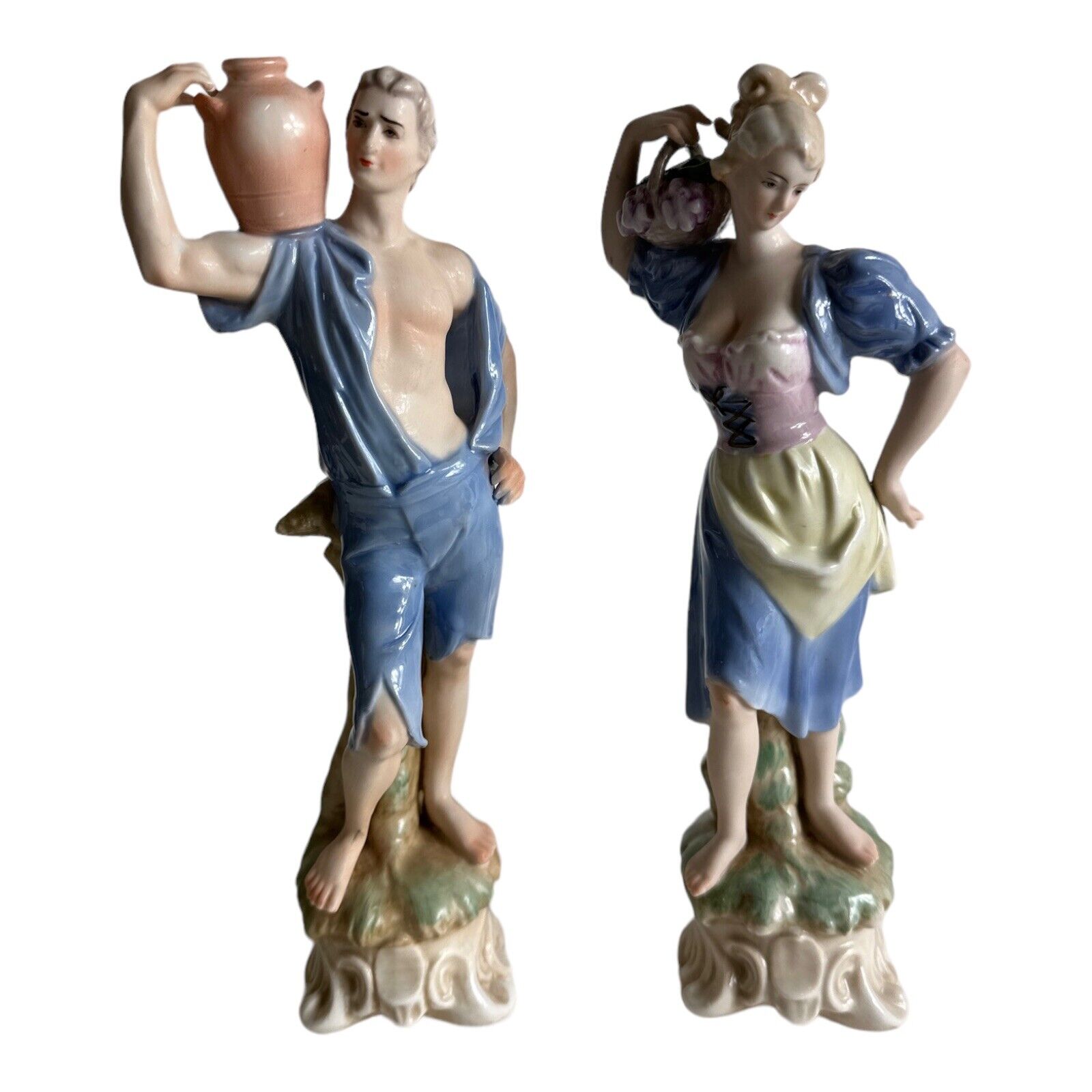 Pair Vintage Porcelain Figurines - Ardalt (Figurines)   # 7712