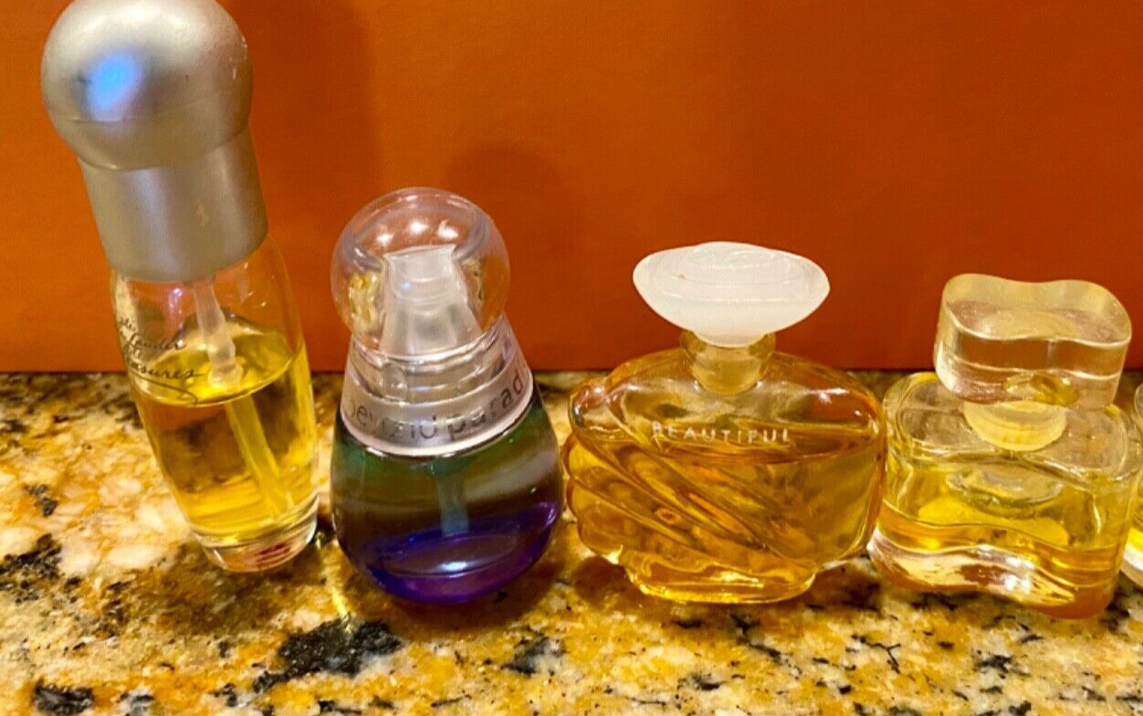 Lot 4 ESTEE LAUDER Vintage Designer Fragrance Full & Partial BEAUTIFUL,PLEASURES